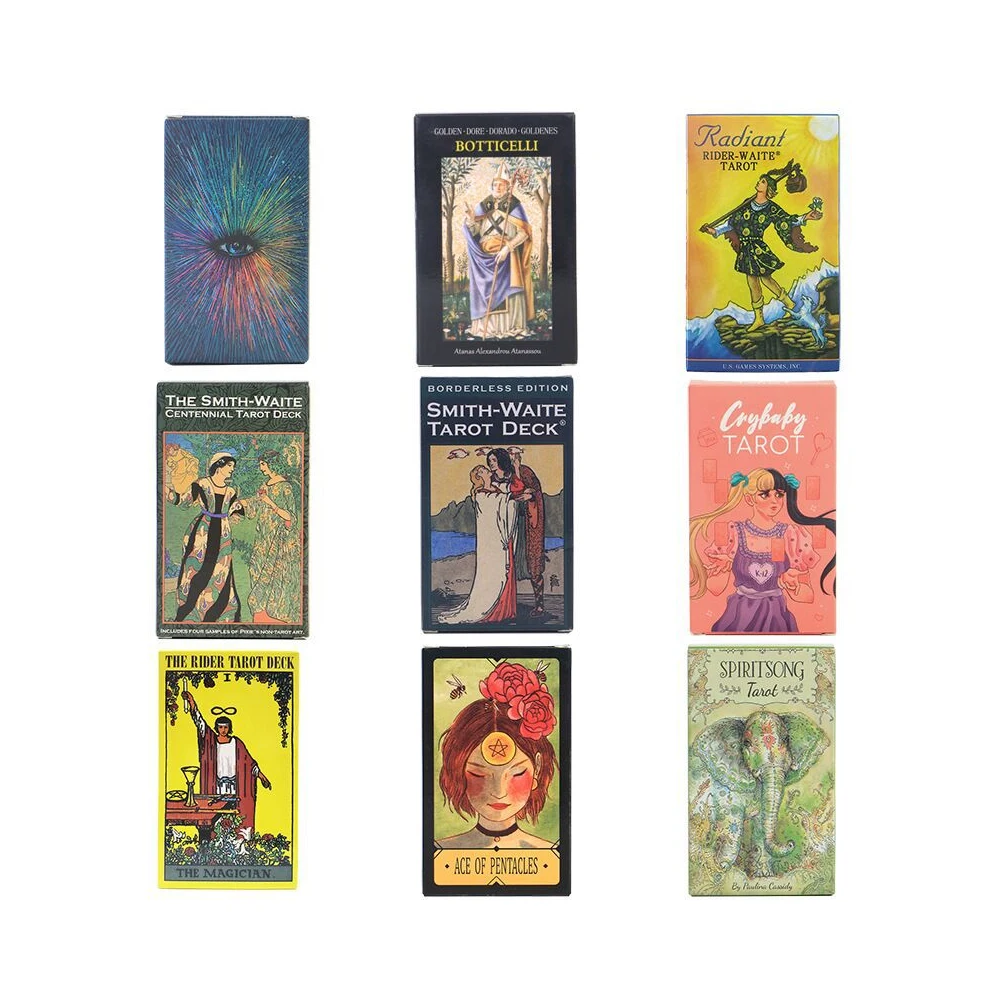 Tarot English Deck 10*6 Cm Large Size Tarot Deck With Paper Manual Retro Modern Witch Tarot Dech Modern Witch Tarot oracle card 
Tarot English Deck 10*6 Cm Large Size Tarot Deck With Paper Manual Retro Modern Witch Tarot Dech Modern Witch Tarot oracle card