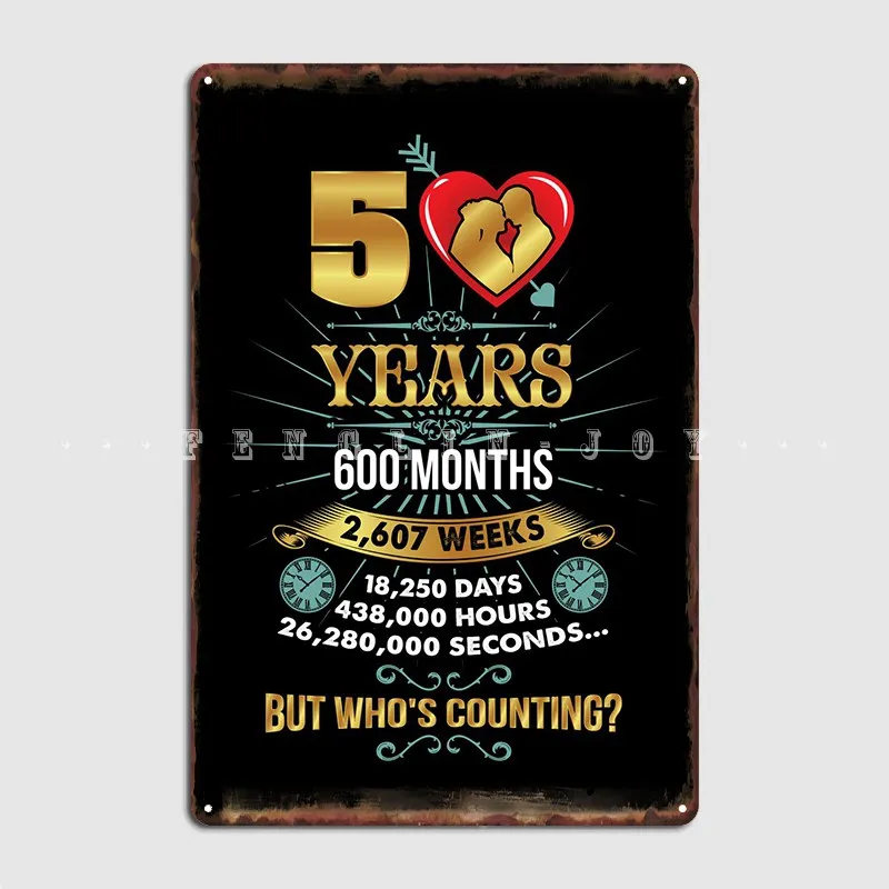 50th Anniversarys Metal Plaque Poster Plaques Wall Pub Customize Home Tin Sign Poster
50th Anniversarys Metal Plaque Poster Plaques Wall Pub Customize Home Tin Sign Poster