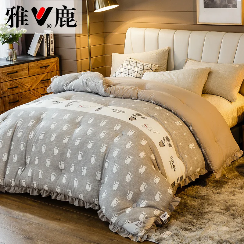 

Роскошное кружевное летнее одеяло SF, теплый пододеяльник, тонкое одеяло в стиле принцессы, романтичное стеганое покрывало для кровати, двойное, Королевский, размер King