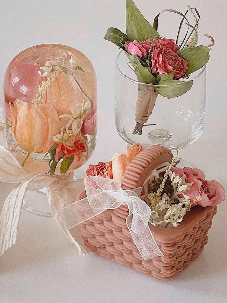 Flower Basket Candle Silicone Mold Korean Scented Candle Making Tool Wax Molds Bamboo Basket Candle Soap Mold
Flower Basket Candle Silicone Mold Korean Scented Candle Making Tool Wax Molds Bamboo Basket Candle Soap Mold