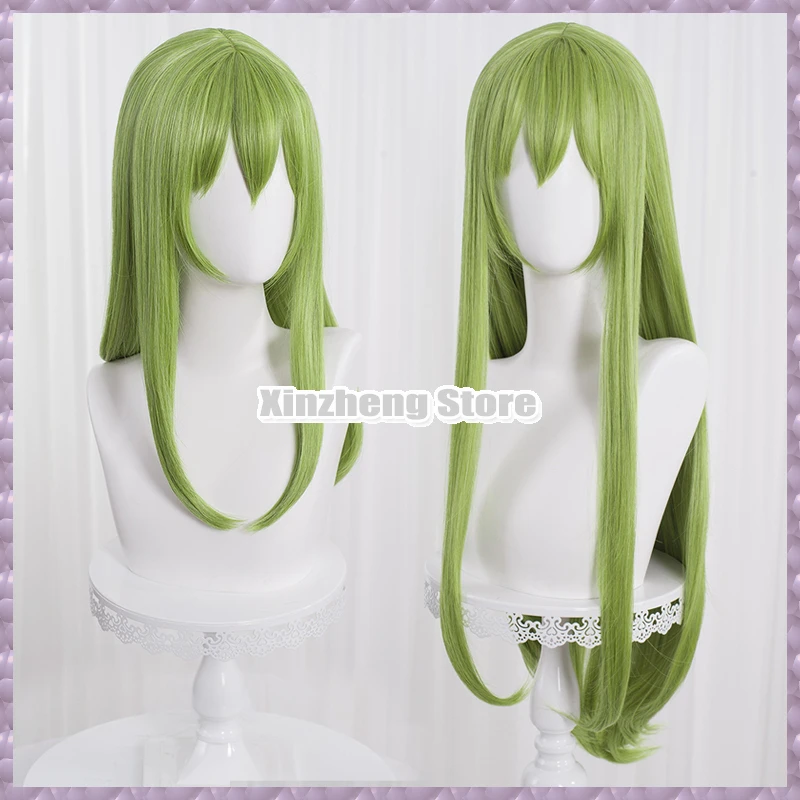 

Code Geass C.C. Cosplay FGO Enkidu Wig Green 80cm Long Straight Synthetic Hair Adult Fate Grand Order Role Play