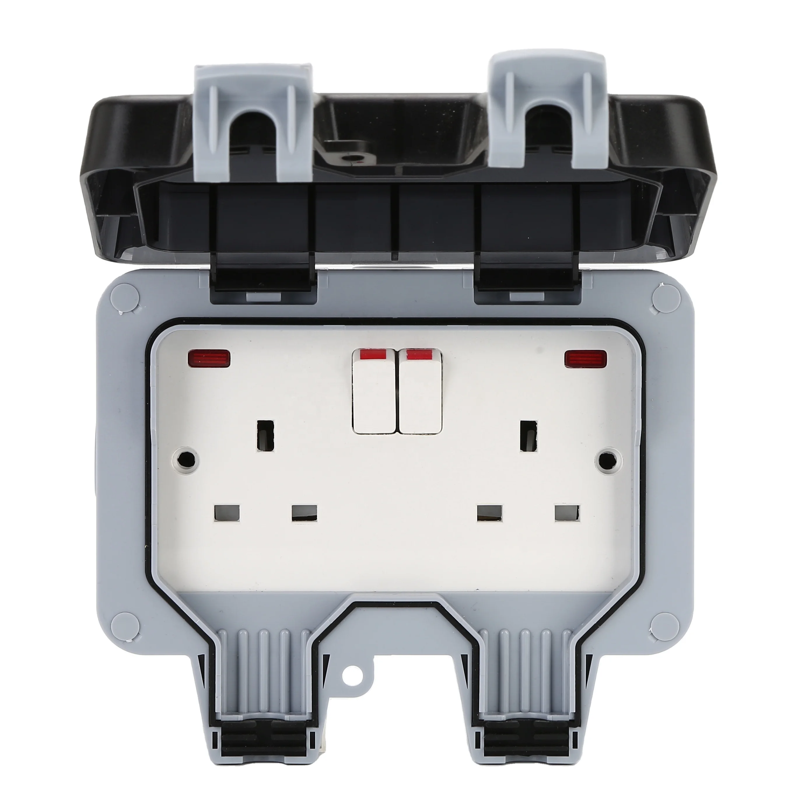 IP66 Waterproof 2Gang 13A Switch Socket Outlets Box European Wall Sockets And Switches Electrical Screw MP22-N
IP66 Waterproof 2Gang 13A Switch Socket Outlets Box European Wall Sockets And Switches Electrical Screw MP22-N