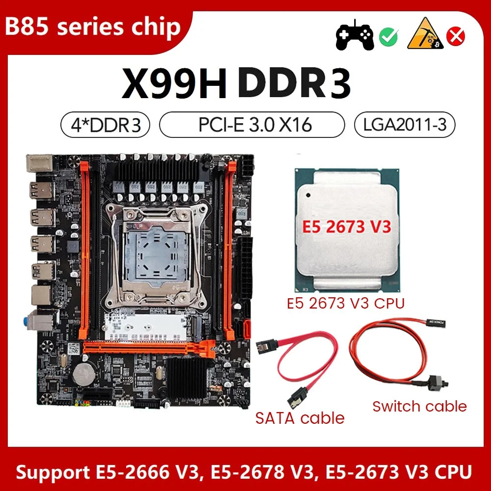 Комплект материнской платы X99H с процессором E5 2673 V3 + кабель переключения + кабель SATA фонарь DDR3X4 ОЗУ M.2 NVME PCI-E 3,0 X16 SATA3.0
Комплект материнской платы X99H с процессором E5 2673 V3 + кабель переключения + кабель SATA фонарь DDR3X4 ОЗУ M.2 NVME PCI-E 3,0 X16 SATA3.0