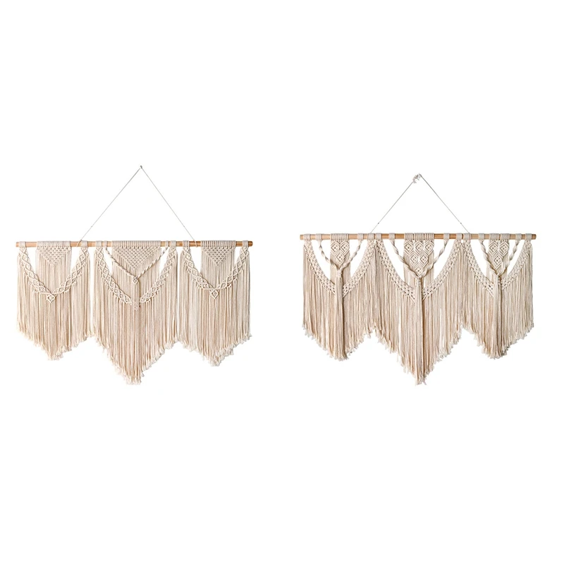 Macrame Wall Hanging Tapestry With Wooden Stick Handwoven Bohemian Tassel Curtain Tapestry Background Boho Decor
Macrame Wall Hanging Tapestry With Wooden Stick Handwoven Bohemian Tassel Curtain Tapestry Background Boho Decor