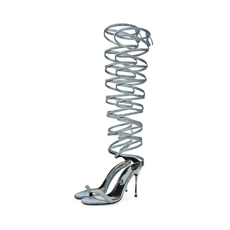2023 Summer New Brand Women Silver Metal Heel Ankle Strap Sandals Sexy Fashion Ball Toe Banquet Party Dress Shoes Size Big 42 43
2023 Summer New Brand Women Silver Metal Heel Ankle Strap Sandals Sexy Fashion Ball Toe Banquet Party Dress Shoes Size Big 42 43