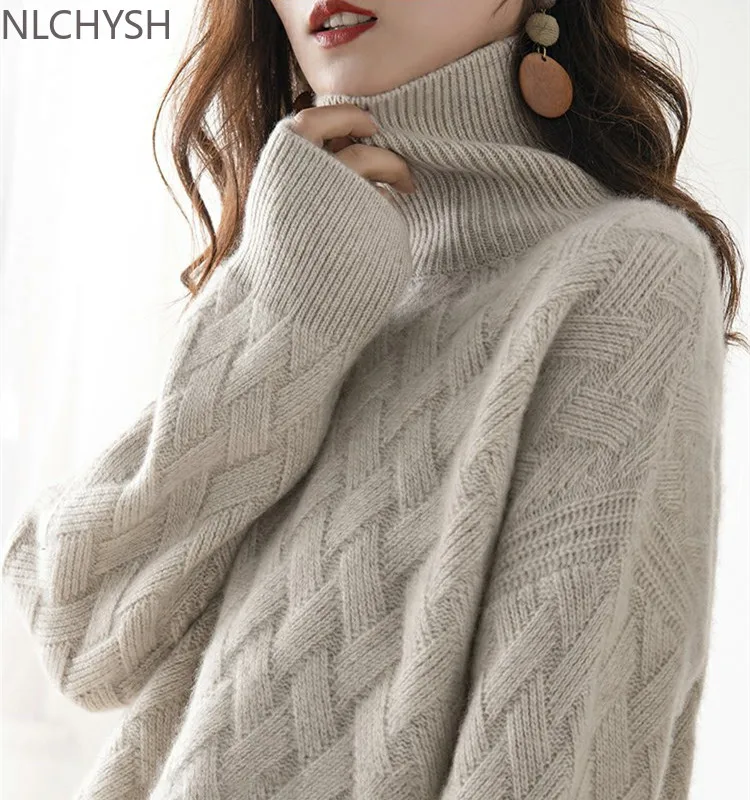 Autumn and winter turtleneck cashmere sweater woman 2021 new style languid breeze loose thick pullover underlay wool sweater
Autumn and winter turtleneck cashmere sweater woman 2021 new style languid breeze loose thick pullover underlay wool sweater