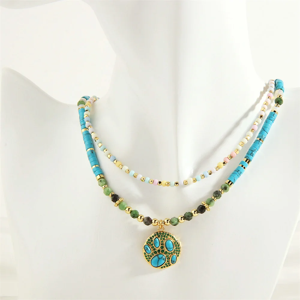 Double Layer Necklaces Statement Natural Stone Beaded Clavicle Chain Women's Fashion Exquisite Cute Cat Claw Pendant Ins Jewelry
Double Layer Necklaces Statement Natural Stone Beaded Clavicle Chain Women's Fashion Exquisite Cute Cat Claw Pendant Ins Jewelry
