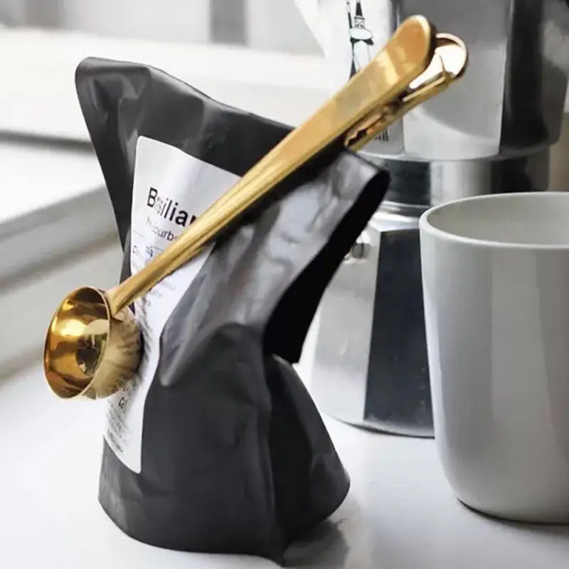 Measuring Spoon Pack Bag Clip Metal Sealing Clamp Stainless Steel Scoop Coffee Spoon Portable Sealing Clamp Kitchen Gadgets
Measuring Spoon Pack Bag Clip Metal Sealing Clamp Stainless Steel Scoop Coffee Spoon Portable Sealing Clamp Kitchen Gadgets