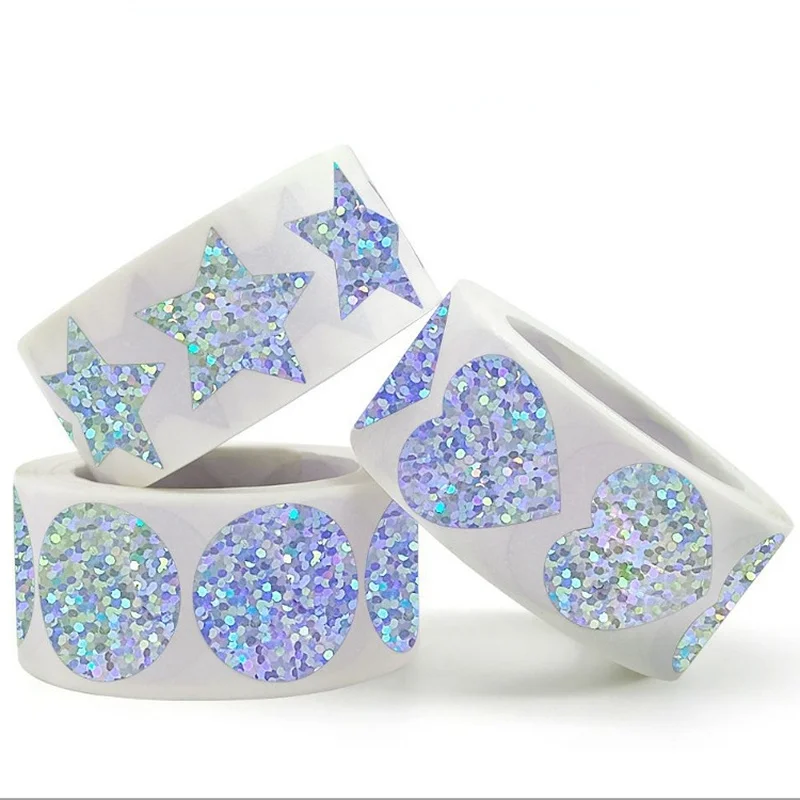 500PCS Laser Sequins Star Love Thank You Sticky Stickers Labels Seal Aesthetic Phone Decoractive Sketchbook Scrapbook for Kids
500PCS Laser Sequins Star Love Thank You Sticky Stickers Labels Seal Aesthetic Phone Decoractive Sketchbook Scrapbook for Kids