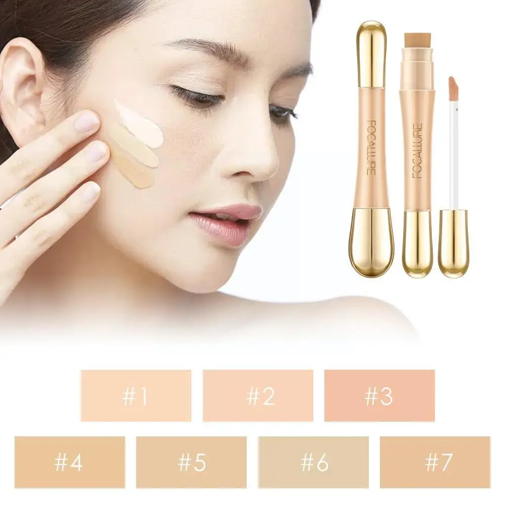 

New Makeup Concealer Liquid Convenient Full Coverage Cosmetic Dark Blemish Face Eye Circles Contour Dark Skin I7B0