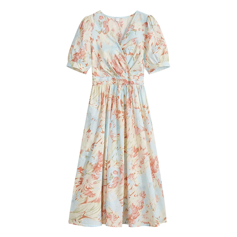 Pink Dress Female 2022 New Mid Summer Long Design Sense Of Minority V-neck Short Sleeve Skirt Commute Date
Pink Dress Female 2022 New Mid Summer Long Design Sense Of Minority V-neck Short Sleeve Skirt Commute Date