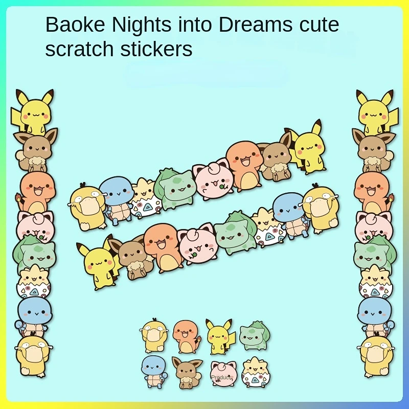 New Q Version Pokemon Scratch Decoration Stickers Cute Cartoon Body Bumper Stickers Anime Peripheral Toys Children's Kawaii Gift
New Q Version Pokemon Scratch Decoration Stickers Cute Cartoon Body Bumper Stickers Anime Peripheral Toys Children's Kawaii Gift