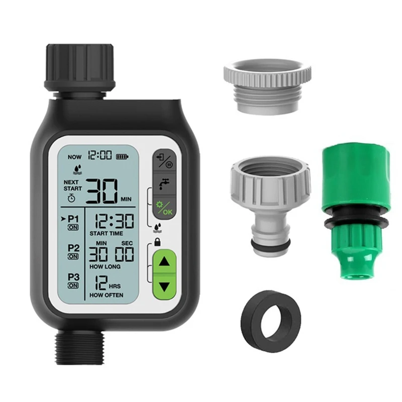 Garden Automatic Irrigation Water Timer With Rain Sensor 3 Separate Programs Irrigation Controller Watering System
Garden Automatic Irrigation Water Timer With Rain Sensor 3 Separate Programs Irrigation Controller Watering System