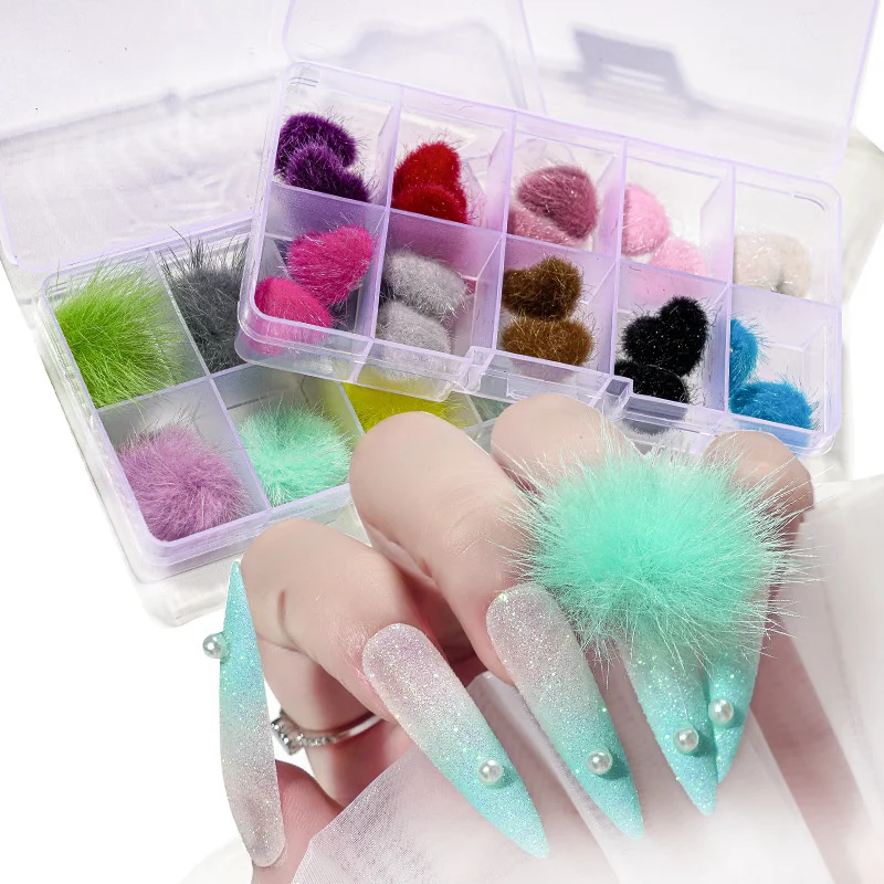10Pcs 3D Heart Pom-Poms Nail Art Charms Cute Ball Pom Magnet Kawaii Puffy Pom-poms Nail Art Decorations DIY Manicure Accessories
10Pcs 3D Heart Pom-Poms Nail Art Charms Cute Ball Pom Magnet Kawaii Puffy Pom-poms Nail Art Decorations DIY Manicure Accessories