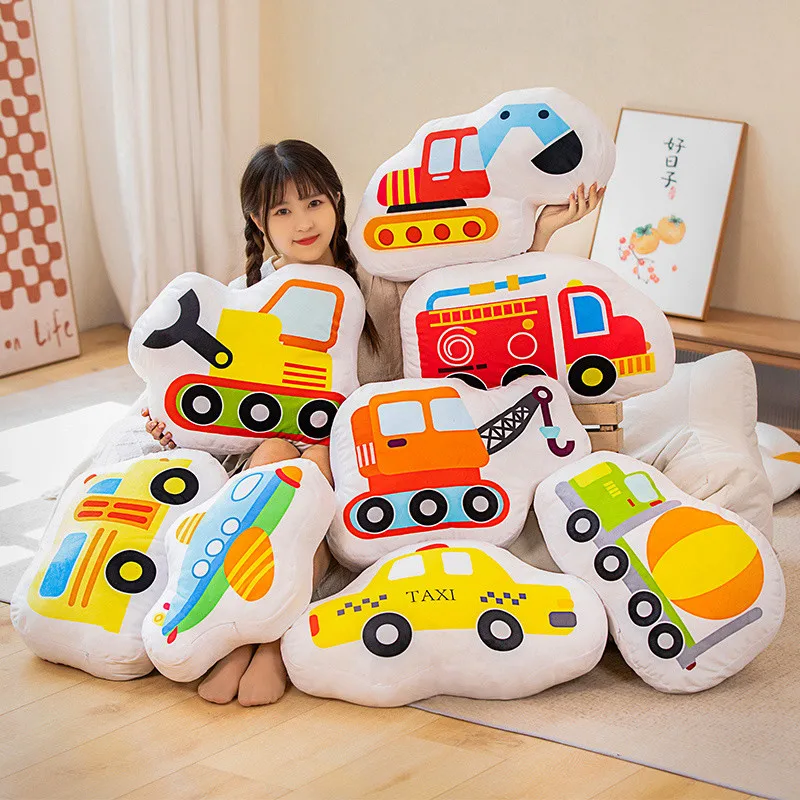 Creative Cartoon Car Plush Throw Toy Cute Stuffed Fire Truck Excavator Taxi Plushies Cushion Anime Soft Kids Toys for Boys Gifts
Creative Cartoon Car Plush Throw Toy Cute Stuffed Fire Truck Excavator Taxi Plushies Cushion Anime Soft Kids Toys for Boys Gifts