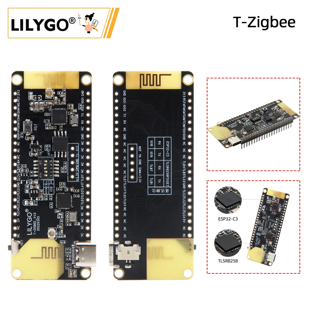 LILYGO® T-Zigbee ESP32-C3 TLSR8258 Zigbee Ultra Low Power IOT Development Board WiFi Bluetooth Smart Control Module For Xiaomi
LILYGO® T-Zigbee ESP32-C3 TLSR8258 Zigbee Ultra Low Power IOT Development Board WiFi Bluetooth Smart Control Module For Xiaomi