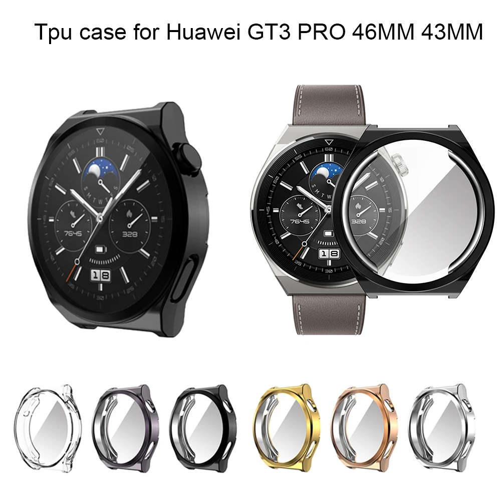 Чехол из ТПУ для Huawei Gt3 Pro 46 мм 43 мм, полное покрытие, силиконовый чехол из ТПУ для Huawei Gt3 Pro 46 мм 43 мм, защитный чехол-бампер 
Чехол из ТПУ для Huawei Gt3 Pro 46 мм 43 мм, полное покрытие, силиконовый чехол из ТПУ для Huawei Gt3 Pro 46 мм 43 мм, защитный чехол-бампер