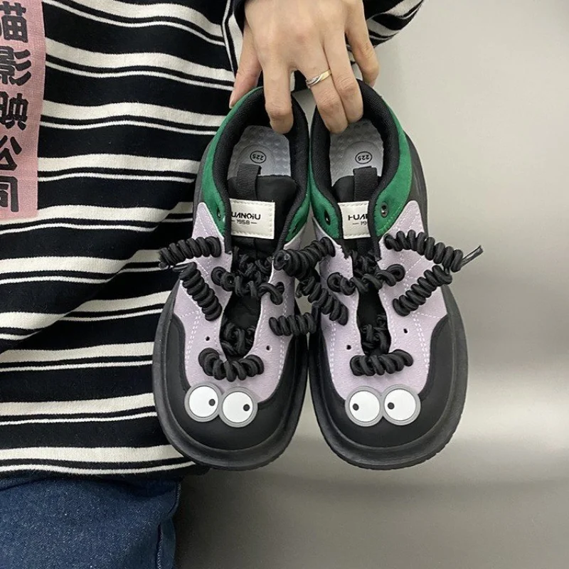 Новинка 2022, Симпатичные женские туфли с большими глазами, оригинальная нишевая дышащая обувь на платформе, универсальные повседневные женс...
Новинка 2022, Симпатичные женские туфли с большими глазами, оригинальная нишевая дышащая обувь на платформе, универсальные повседневные женс...