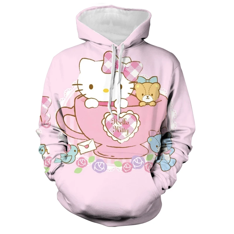 Модные толстовки с капюшоном Hello Kitty, Детская толстовка с 3D принтом, Молодежный топ, одежда с длинным рукавом, детский пуловер для мальчиков и девочек
Модные толстовки с капюшоном Hello Kitty, Детская толстовка с 3D принтом, Молодежный топ, одежда с длинным рукавом, детский пуловер для мальчиков и девочек