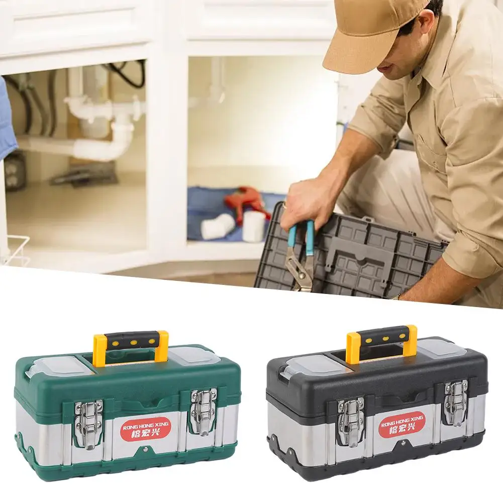 Hardware Tool Empty Box Double-layer Plastic Stainless Home Hardware Multifunctional Toolbox Waterproof Steel Storage Toolb S7J2
Hardware Tool Empty Box Double-layer Plastic Stainless Home Hardware Multifunctional Toolbox Waterproof Steel Storage Toolb S7J2