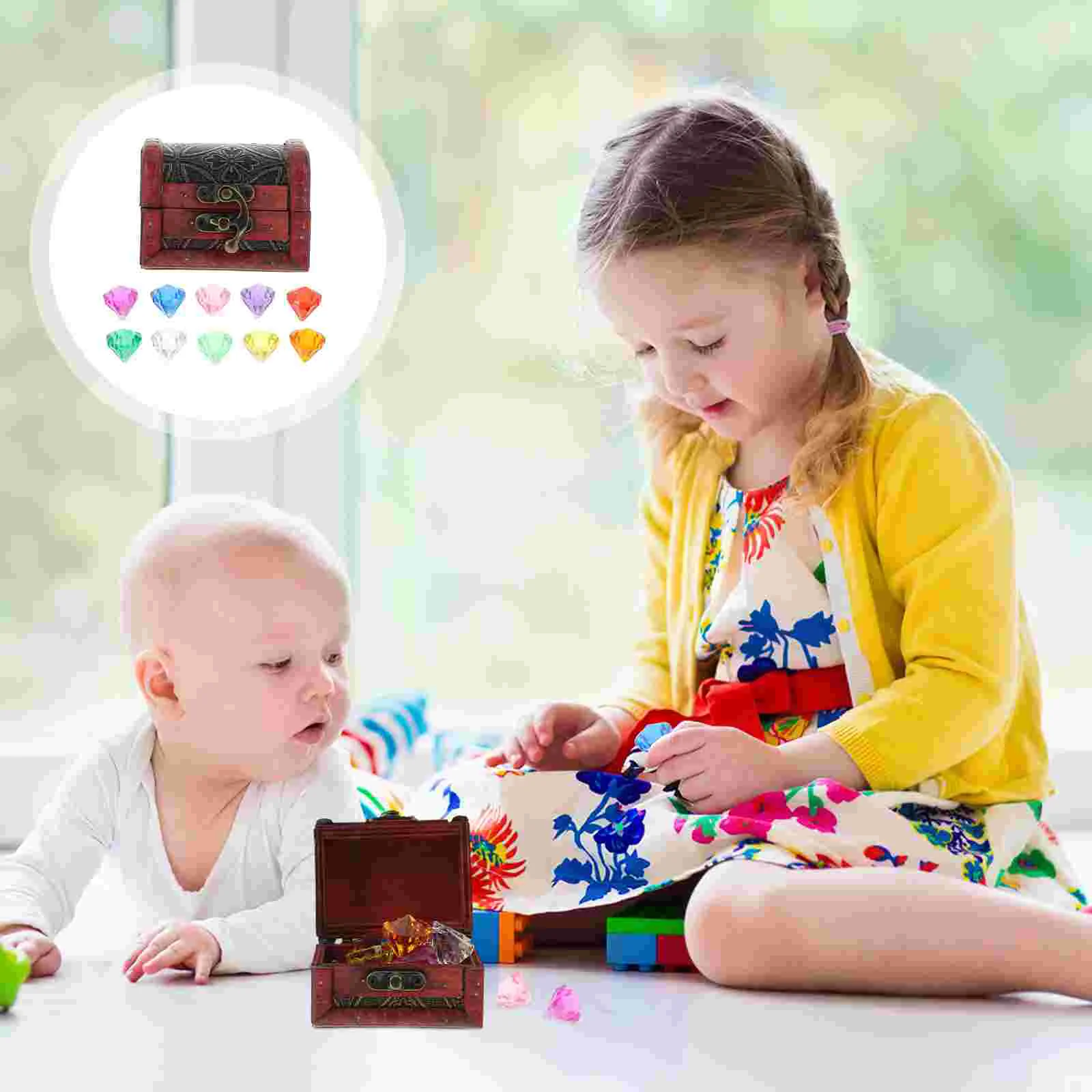 1 Set Gemstones Acrylic Gemstones Kids Treasure Box Pirate Treasure Chest For Children Desktop Party
1 Set Gemstones Acrylic Gemstones Kids Treasure Box Pirate Treasure Chest For Children Desktop Party