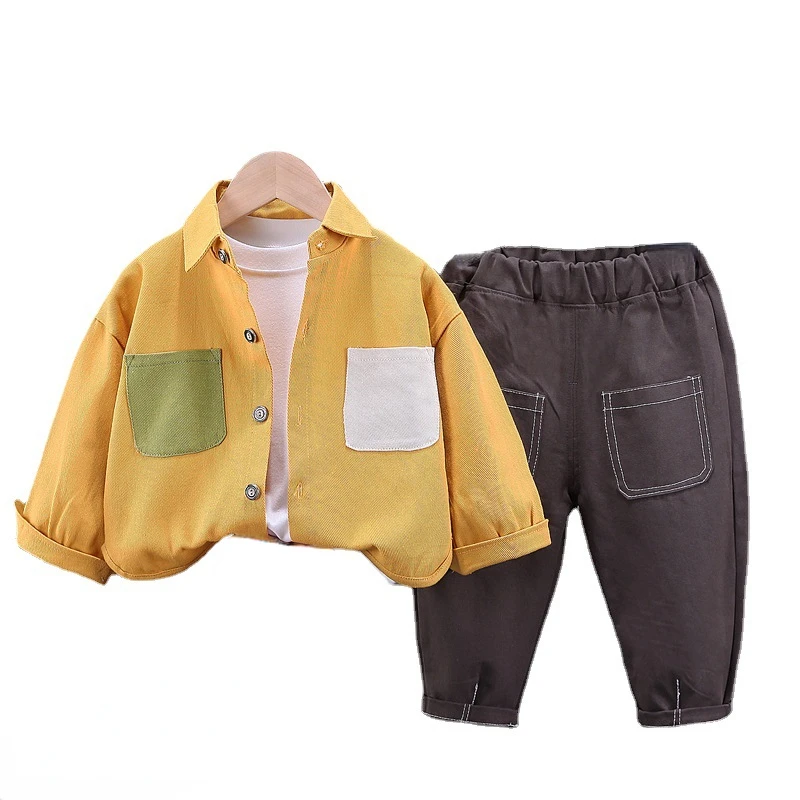 New Spring Autumn Baby Boys Clothes Suit Children Outfits Casual Jacket T-Shirt Pants 3Pcs/Sets Toddler Costume Kids Tracksuits
New Spring Autumn Baby Boys Clothes Suit Children Outfits Casual Jacket T-Shirt Pants 3Pcs/Sets Toddler Costume Kids Tracksuits