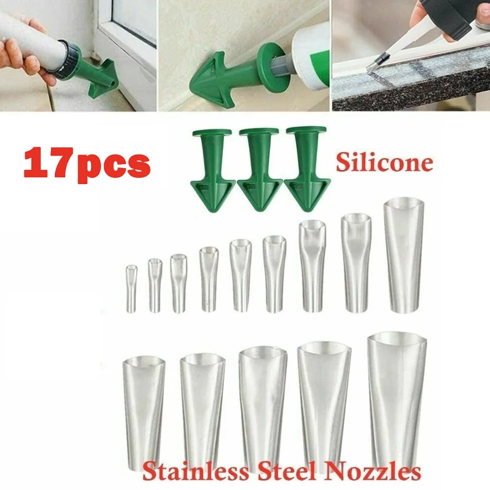 45° Muzzle Sealant Nozzle Caulking Finisher 17 Pcs Applicator Scraper Tools Sealing 6.5R/10R/13R Rust Resistant
45° Muzzle Sealant Nozzle Caulking Finisher 17 Pcs Applicator Scraper Tools Sealing 6.5R/10R/13R Rust Resistant