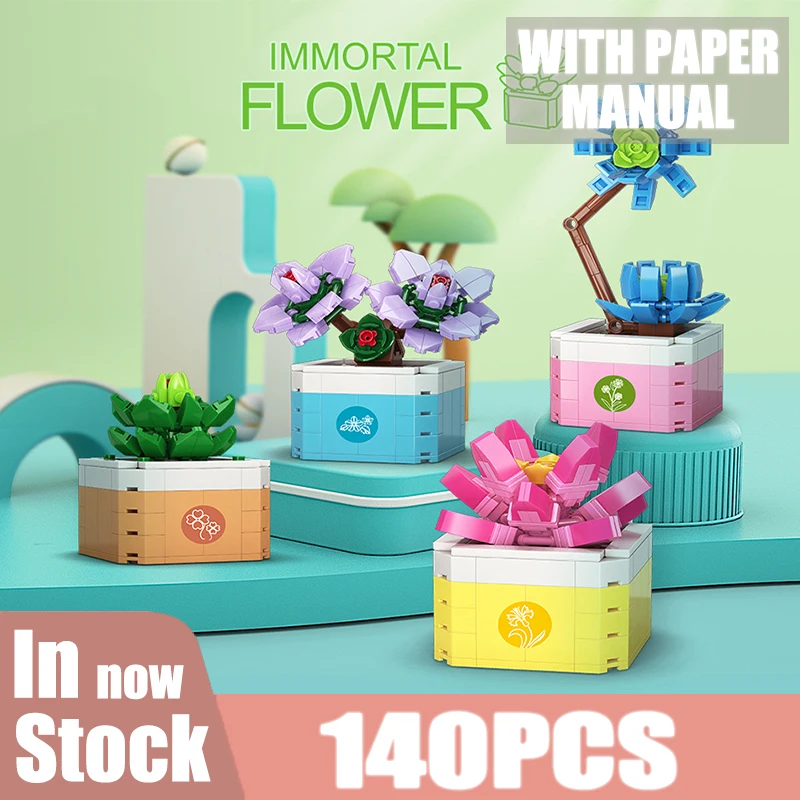 Potted Flowers DIY Bonsai Building Block City Creative Series Desktop Interior Decoration Bricks Girl Toys Girlfriend Kids Gifts
Potted Flowers DIY Bonsai Building Block City Creative Series Desktop Interior Decoration Bricks Girl Toys Girlfriend Kids Gifts