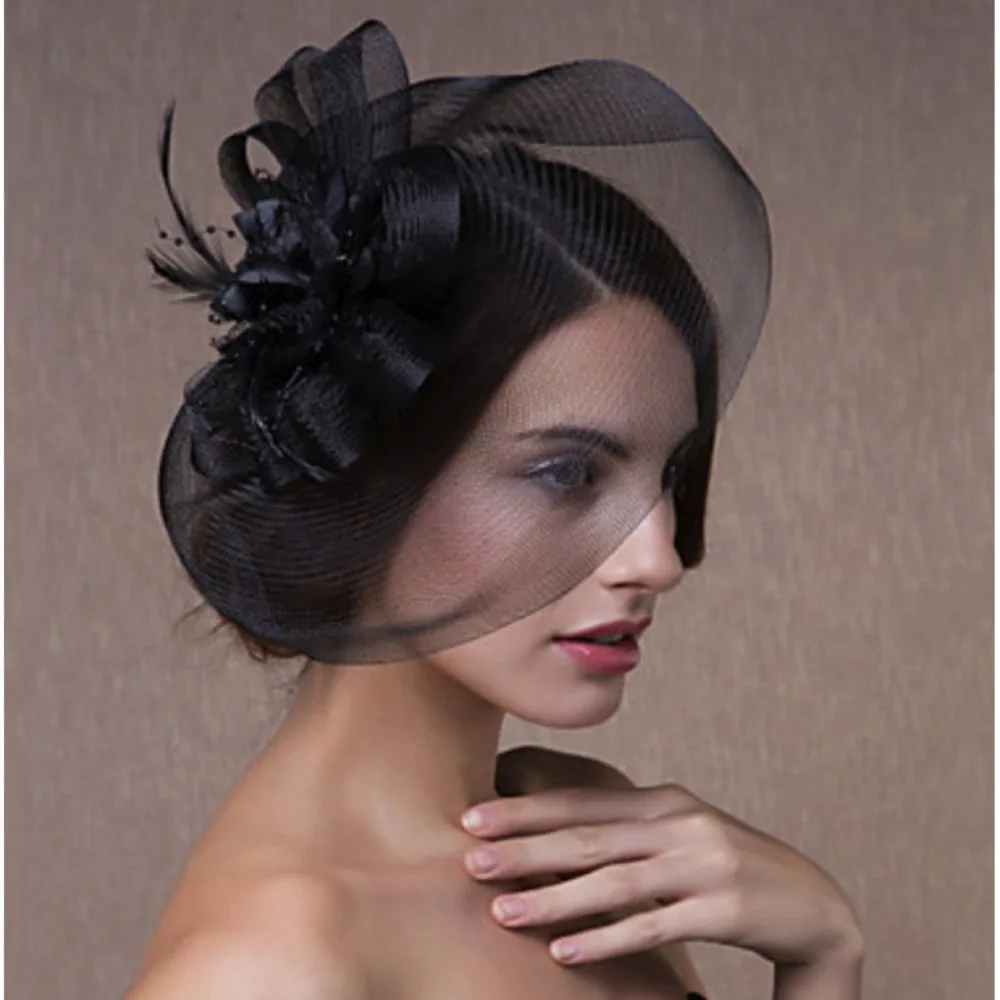 Exquisite Wedding Headdress Mesh Yarn Hat Hairpin Hair Pins Bridal Headwear Fascinator Hairpin
Exquisite Wedding Headdress Mesh Yarn Hat Hairpin Hair Pins Bridal Headwear Fascinator Hairpin