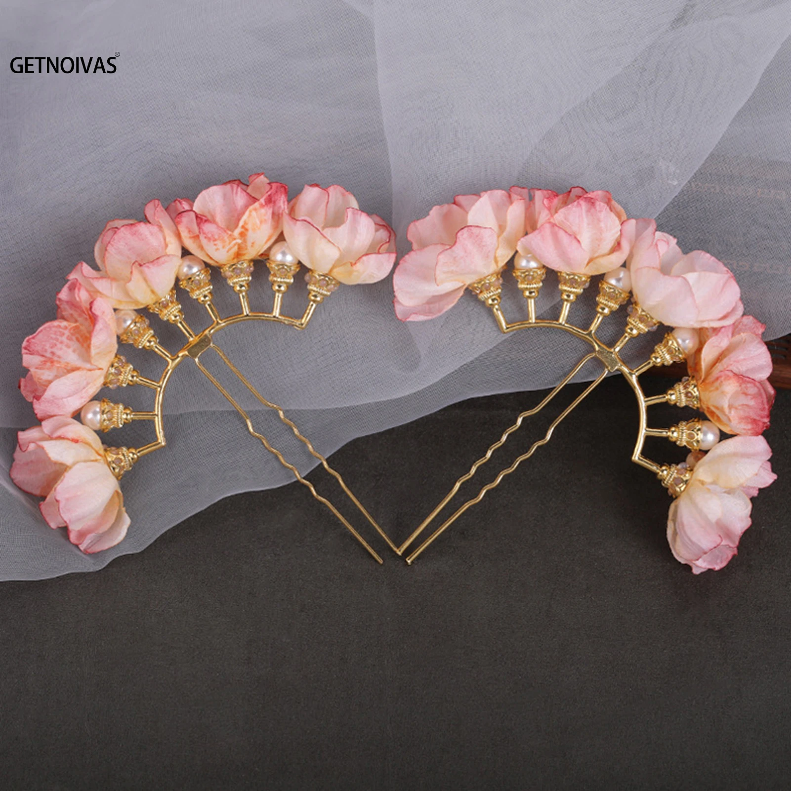 2Pcs Bridal Hair Sticks Wedding Artificial Flower Hairpin Wedding Hair Accessories Hair Clip Women Hair Ornament Headdress
2Pcs Bridal Hair Sticks Wedding Artificial Flower Hairpin Wedding Hair Accessories Hair Clip Women Hair Ornament Headdress