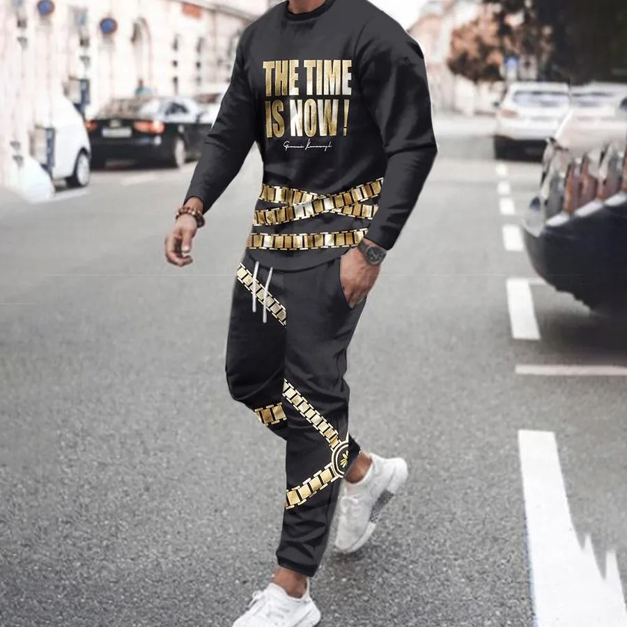 Autumn Men's Sets Long Sleeve T Shirt+Trousers Tracksuit 2 Piece Suit Printed Casual Sportswear Man Sports Fashion Sweatpants
Autumn Men's Sets Long Sleeve T Shirt+Trousers Tracksuit 2 Piece Suit Printed Casual Sportswear Man Sports Fashion Sweatpants