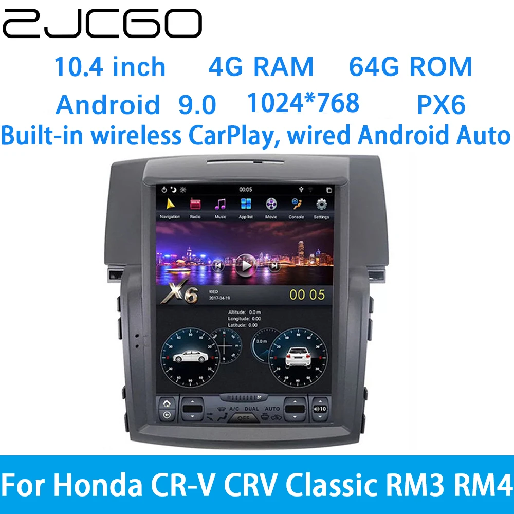 ZJCGO Car Multimedia Player Stereo GPS DVD Radio Navigation Android Screen System for Honda CR-V CRV Classic RM3 RM4 2012~2016
ZJCGO Car Multimedia Player Stereo GPS DVD Radio Navigation Android Screen System for Honda CR-V CRV Classic RM3 RM4 2012~2016