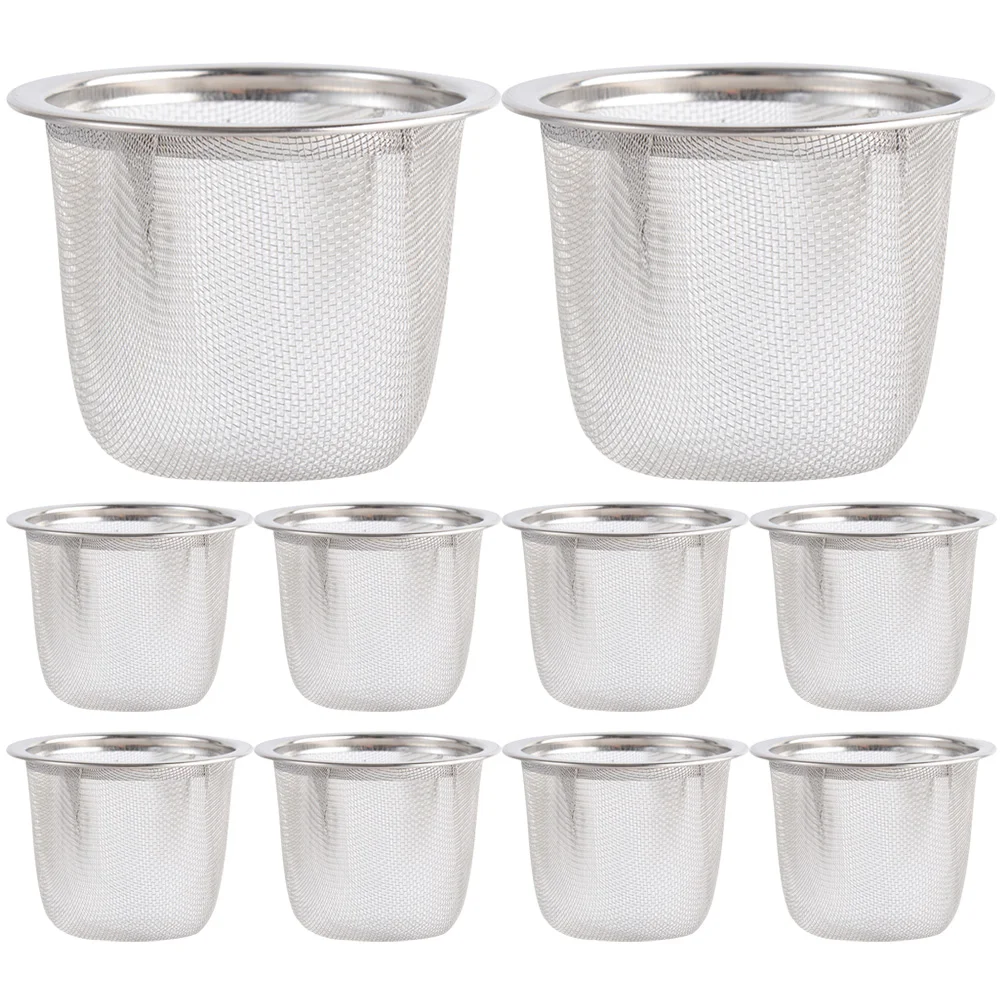 10 Pcs Teapot Filter Liner Stainless Tea Kettle Tea Strainer Accessories Seasoning Infuser Stainless Steel Mesh Tea Filter
10 Pcs Teapot Filter Liner Stainless Tea Kettle Tea Strainer Accessories Seasoning Infuser Stainless Steel Mesh Tea Filter