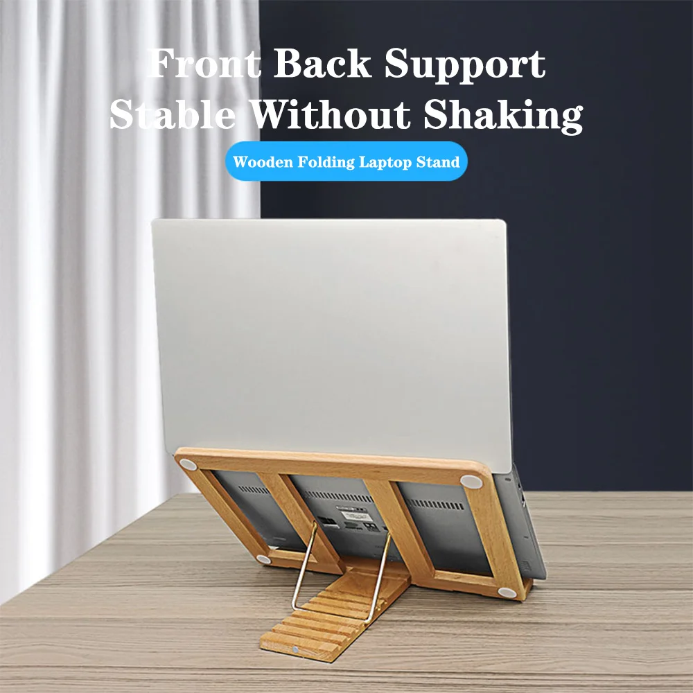 Wood Laptop Stand Cooling Pad For PC Notebook Macbook Pro Air Computer Riser Wooden Adjustable Holder Mount Laptop Accessories
Wood Laptop Stand Cooling Pad For PC Notebook Macbook Pro Air Computer Riser Wooden Adjustable Holder Mount Laptop Accessories
