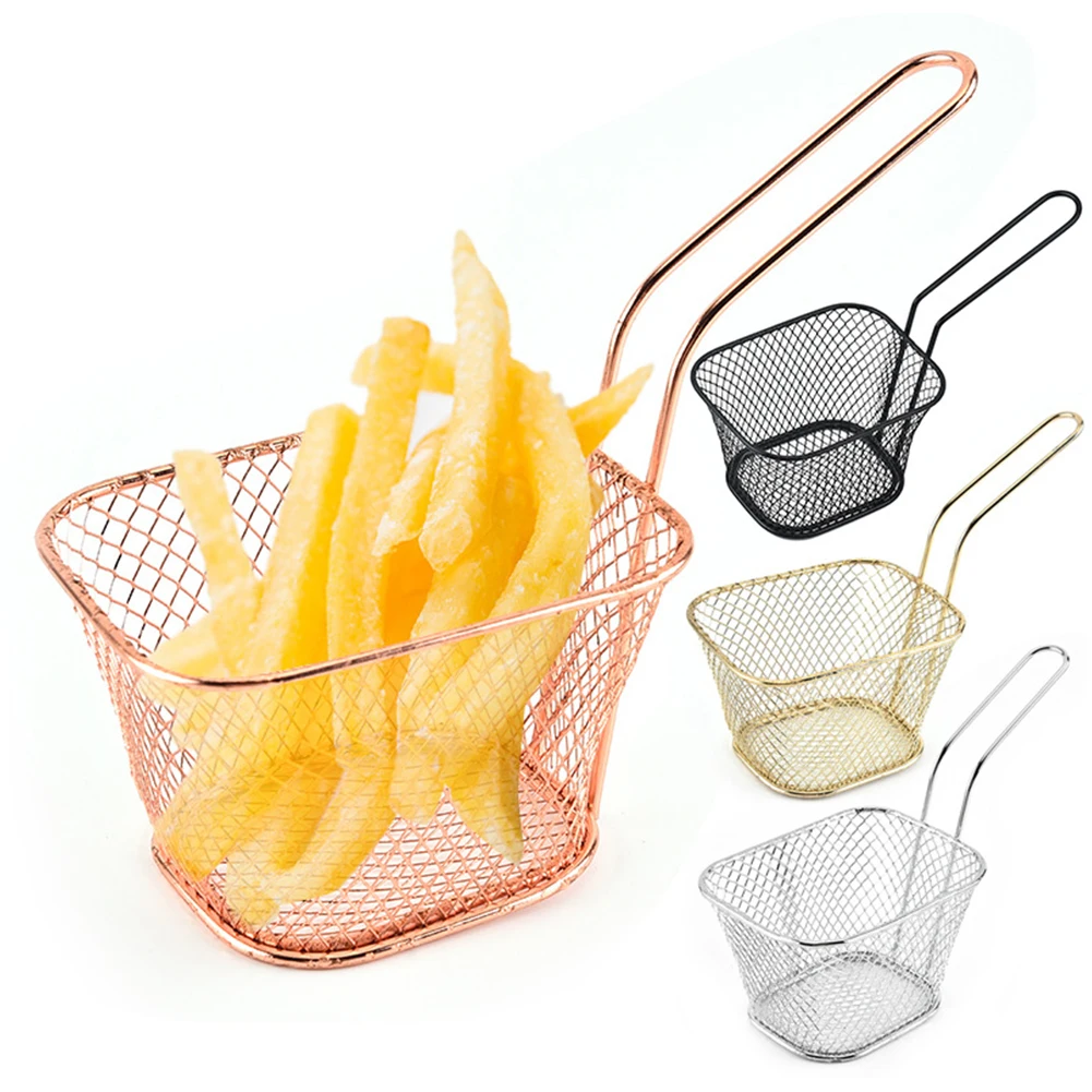French Fries Basket Mini Square Frying Basket Portable Stainless Steel Chip Deep Fry Chicken Basket With Handle Kitchen Gadgets
French Fries Basket Mini Square Frying Basket Portable Stainless Steel Chip Deep Fry Chicken Basket With Handle Kitchen Gadgets