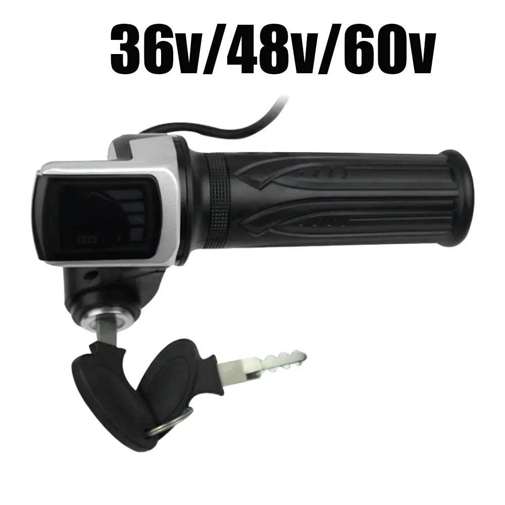 Ebike Throttle 36V-60V Motorcycles Scooter Throttle Grip With Key Lock Power Indicator Electric Bike Accelerator Bicycle Parts
Ebike Throttle 36V-60V Motorcycles Scooter Throttle Grip With Key Lock Power Indicator Electric Bike Accelerator Bicycle Parts