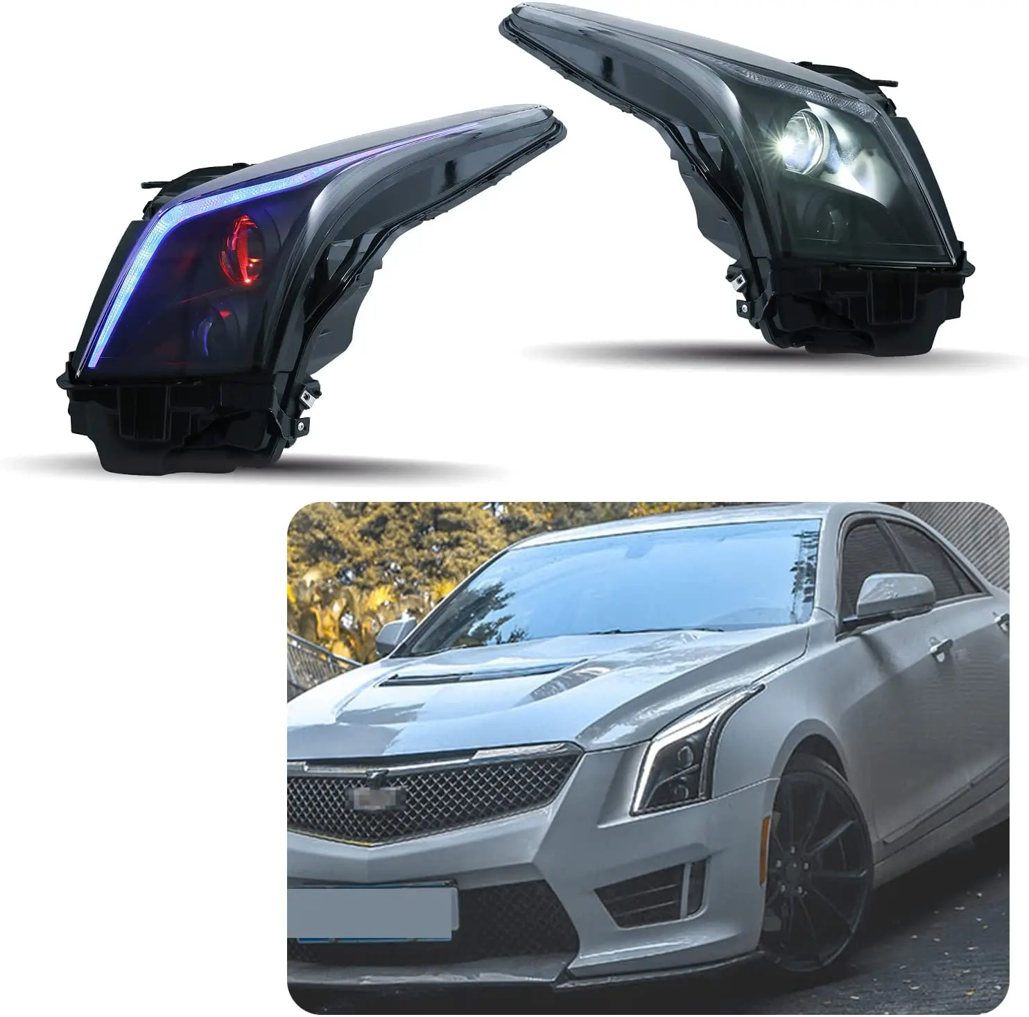 LED Headlights for Cadillac ATS ATS-L 2013-2019 With Start Up Animation Sequential Indicator Front Lamp Assembly
LED Headlights for Cadillac ATS ATS-L 2013-2019 With Start Up Animation Sequential Indicator Front Lamp Assembly