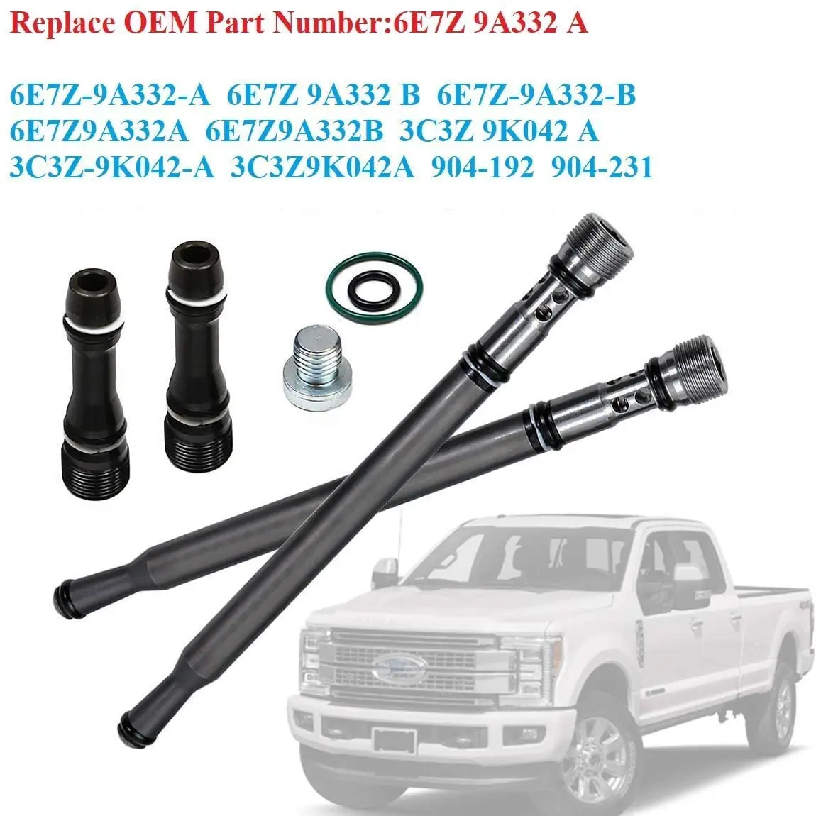 For 2004-2010 Ford 6.0L 6E7Z-9A332-B Fuel Supply Tube Stand Pipe & Dummy Plug Kit Replacement Powerstroke E/F-Series
For 2004-2010 Ford 6.0L 6E7Z-9A332-B Fuel Supply Tube Stand Pipe & Dummy Plug Kit Replacement Powerstroke E/F-Series