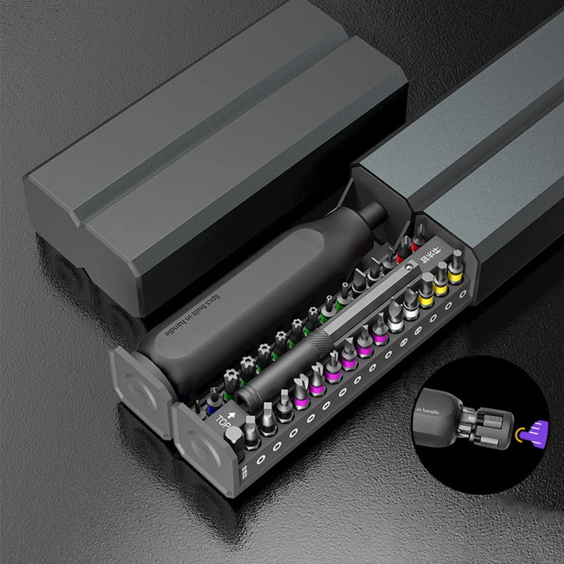 Multifunction Screwdriver Set 40 in 1 Magnetic Phillips Screw Bits Precision Screwdriver Kit Repair Tool For PC Phone Watch
Multifunction Screwdriver Set 40 in 1 Magnetic Phillips Screw Bits Precision Screwdriver Kit Repair Tool For PC Phone Watch