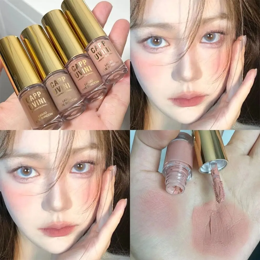 Matte Glitter Liquid Eyeshadow Velvet Eye Shadow Earth Color Base Peach Liquid Blush Longlasting Multipurpose Cosmetic Makeup
Matte Glitter Liquid Eyeshadow Velvet Eye Shadow Earth Color Base Peach Liquid Blush Longlasting Multipurpose Cosmetic Makeup