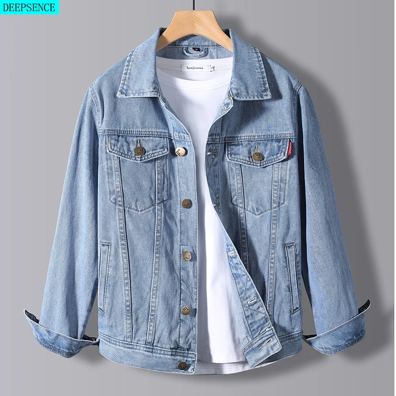 2021 Spring New Men's Denim Jacket Male Korean Version of The Trend Handsome Outer Clothes Student Jacket Men
2021 Spring New Men's Denim Jacket Male Korean Version of The Trend Handsome Outer Clothes Student Jacket Men
