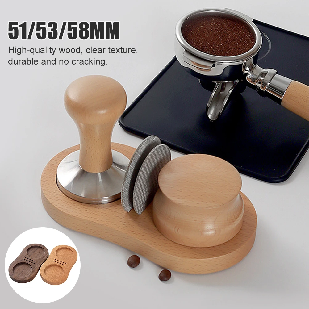 51/53/58mm Espresso Wooden Coffee Tamper Holder Anti-skid Puck Screen Tamper Stand Coffee Distributor Mat Espresso Accessories
51/53/58mm Espresso Wooden Coffee Tamper Holder Anti-skid Puck Screen Tamper Stand Coffee Distributor Mat Espresso Accessories