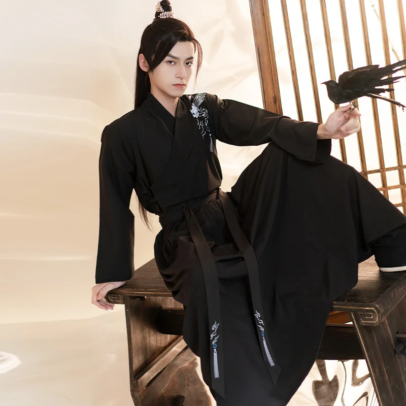 Traditional Chinese Clothing HanFu Man Costume Couple Ancient Swordsman Male Kimono Embroidery Stretchable Tang Suit
Traditional Chinese Clothing HanFu Man Costume Couple Ancient Swordsman Male Kimono Embroidery Stretchable Tang Suit