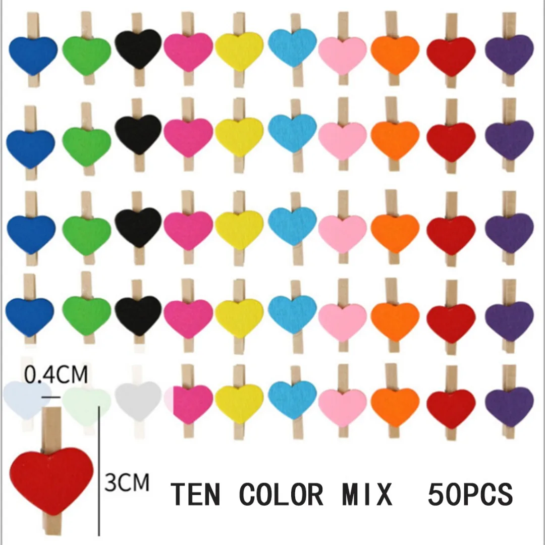 50Pcs 3cm Craft Wooden Heart Clips Decoration Mini Home Wedding Decor Photo Pegs Postcard Clips DIY Clamp Stationery
50Pcs 3cm Craft Wooden Heart Clips Decoration Mini Home Wedding Decor Photo Pegs Postcard Clips DIY Clamp Stationery
