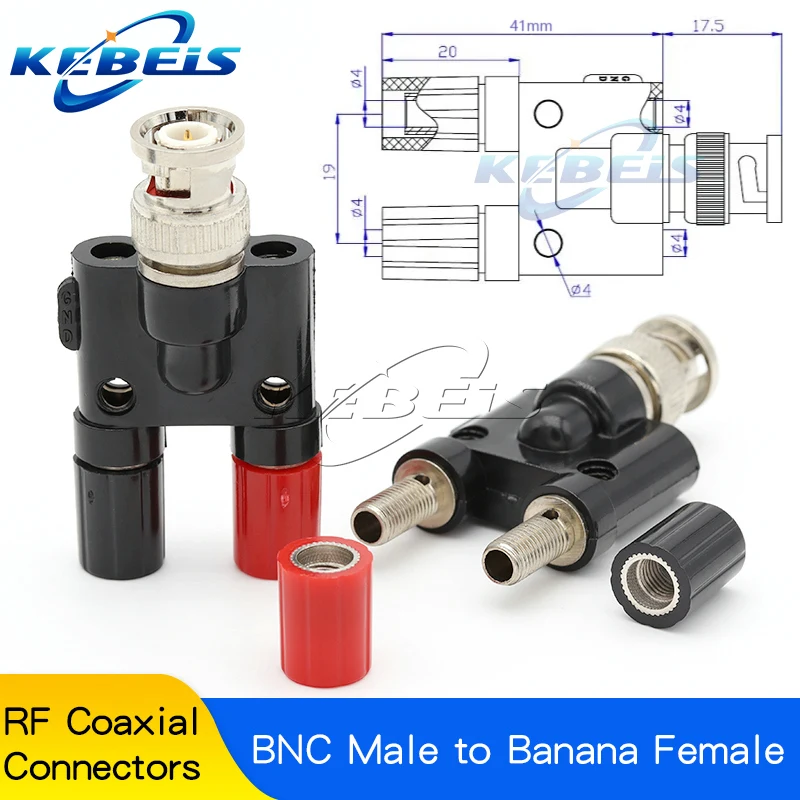 KEBEIS Q9 BNC на Банан разветвитель 3 Way 
KEBEIS Q9 BNC на Банан разветвитель 3 Way