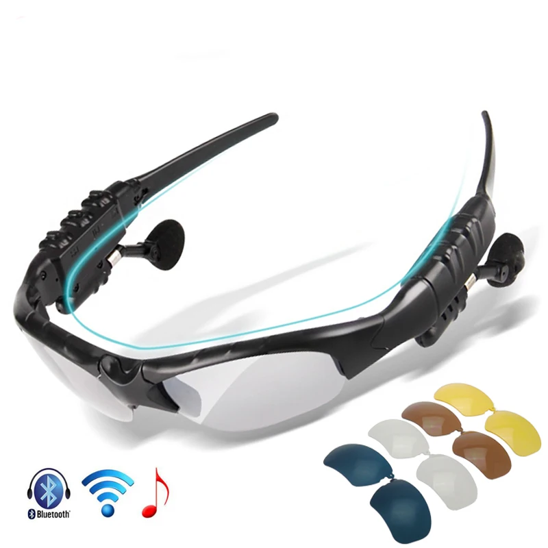 New Sport Stereo Wireless Bluetooth 4.1 Glasses MP3 Call Headset Men Sunglasses Cycling Outdoor Sport Running Colorful Sun lens
New Sport Stereo Wireless Bluetooth 4.1 Glasses MP3 Call Headset Men Sunglasses Cycling Outdoor Sport Running Colorful Sun lens