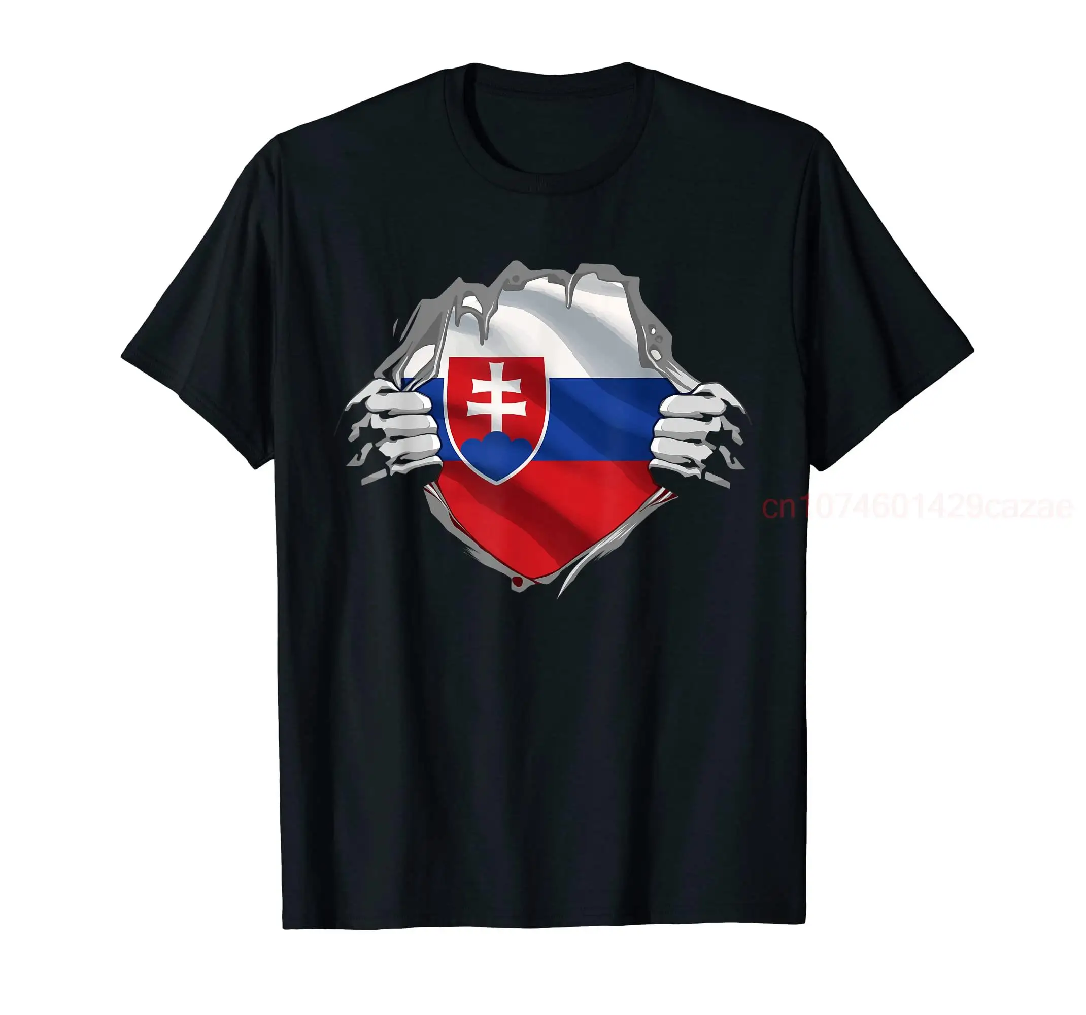 

100% Cotton Patriotic Slovakia Roots Flag Slovakian Heritage Patriot Day T-Shirt MEN WOMEN UNISEX T Shirts Size S-6XL