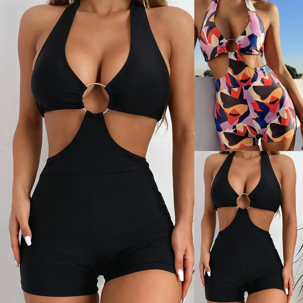 Quick Dry Stylish Print Halter One Piece Cut out Lady Monokini European Style Women Swimming Suit Sexy for Beach Party
Quick Dry Stylish Print Halter One Piece Cut out Lady Monokini European Style Women Swimming Suit Sexy for Beach Party