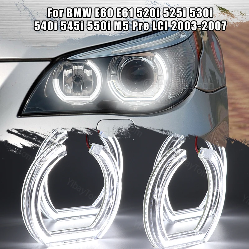 DTM Angel Eyes LED for BMW E60 E61 520i 525i 530i 540i 545i 550i M5 Pre LCI 03-07 DRL Halo M4 Style White Light Kit Accessories
DTM Angel Eyes LED for BMW E60 E61 520i 525i 530i 540i 545i 550i M5 Pre LCI 03-07 DRL Halo M4 Style White Light Kit Accessories
