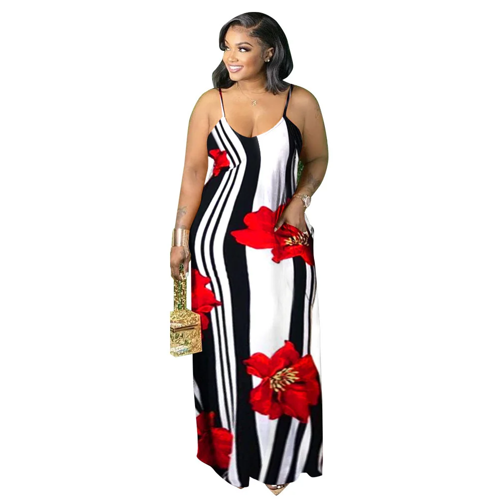L-4XL Plus Size Dress women clothing summer fashion Sling Backless sleeveless Loose printing sexy dresses Wholesale Dropshipping
L-4XL Plus Size Dress women clothing summer fashion Sling Backless sleeveless Loose printing sexy dresses Wholesale Dropshipping